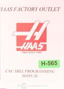Haas-Haas VF Series, Vertical Milling Center, Operation & Programming Manual 1998-02